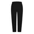 thumbnail image 5 of DHFJKG Corduroy Pants Women Baggy Comfy Joggers Elastic Waist Palazzo Harem Pants Side Button Up Solid Color Stylish Trousers, 5 of 7