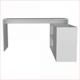 thumbnail image 7 of Desks Modern L-Shaped Desk with Open & Closed Storage, 59” Work Surface | White | Particle Board, 7 of 7