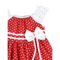 thumbnail image 4 of Cotton-Blend Jump for Dots Handkerchief Dress for Toddlers and Girls (Red, 4T), 4 of 5