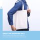 thumbnail image 3 of unbranded 4Ud Bolsa Tote De Lona Para Almacenamiento Con Asa Para Hombro Y Mano, 3 of 8