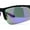Black Purple Purple Mirror, variant on Mens Color Mirror Baseball Half Rim Wrap Plastic Sport Sunglasses Black Blue Mirror