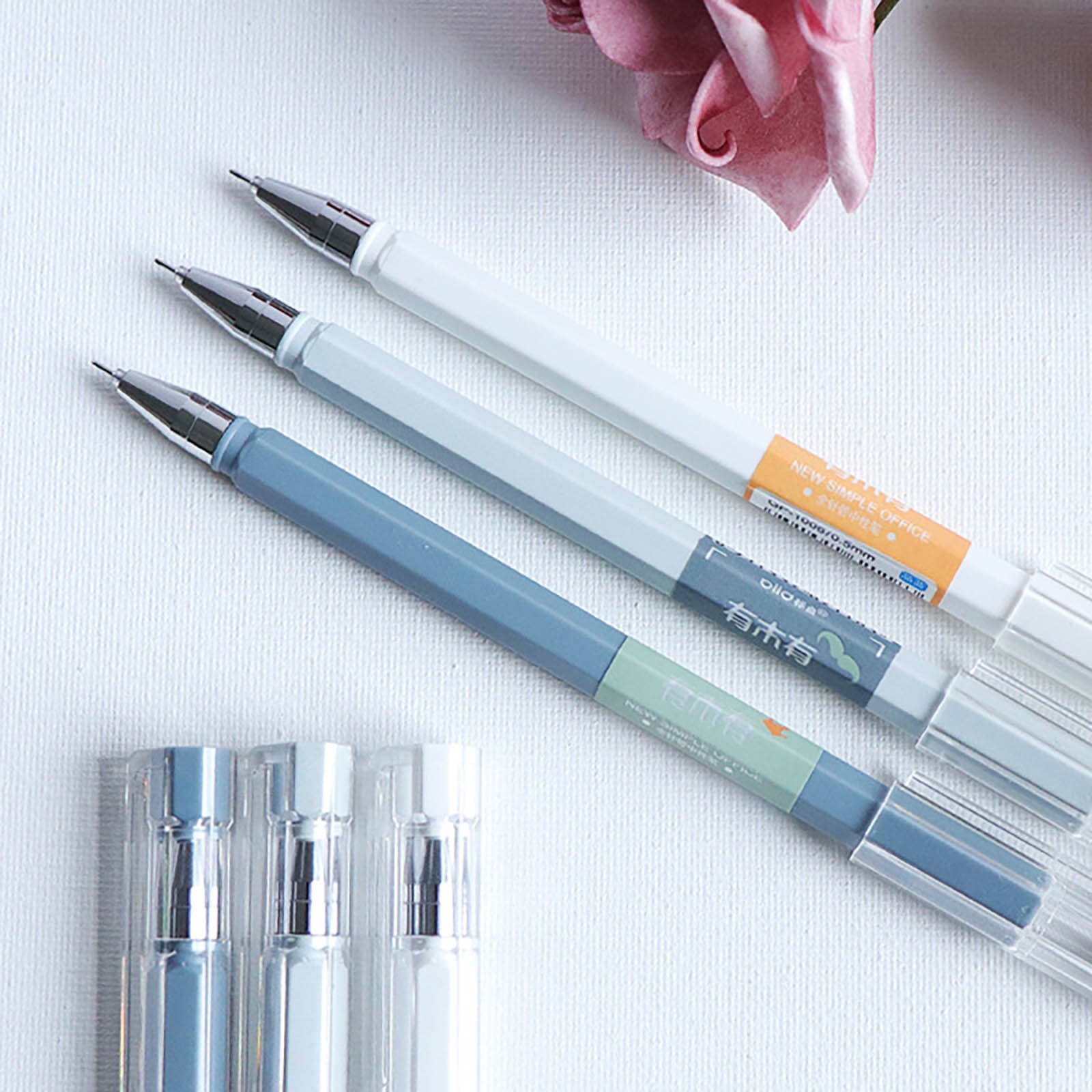 12 Super Fine Tip Ballpoint Pen Set 0.5Mm Fine Tip Gel Pens For Exams, Bible Journal, Notes, Sketch, Smooth (10Ml)