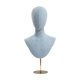 thumbnail image 2 of Cabeza de maniquí práctica y moderna con altura ajustable para exhibición de sombreros de mesa. Azul, 2 of 9