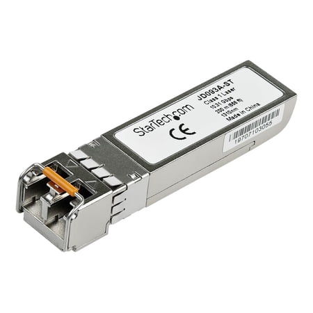 UPC: 0065030886178 | StarTech.com HPE JD093A Compatible SFP+ Module 10GBASE-LRM 10GbE Multi Mode (MMF) Fiber Optic Transceiver 10GE Gigabit Ethernet SFP+ LC Connector 200m 1310nm DDM HPE 5500G 3800 2620 – Lifetime Warranty (JD093A-ST) – SFP+ transceiver module (equivalent to: HP JD093A) – 10 GigE – 10GBase-LRM – LC multi-mode – up to 656 ft – 1310 nm – for HPE 4800-24G-SFP Switch