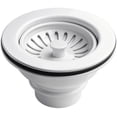 thumbnail image 2 of Whitehaus Collection  3 1/2" Basket Strainer White, 2 of 3