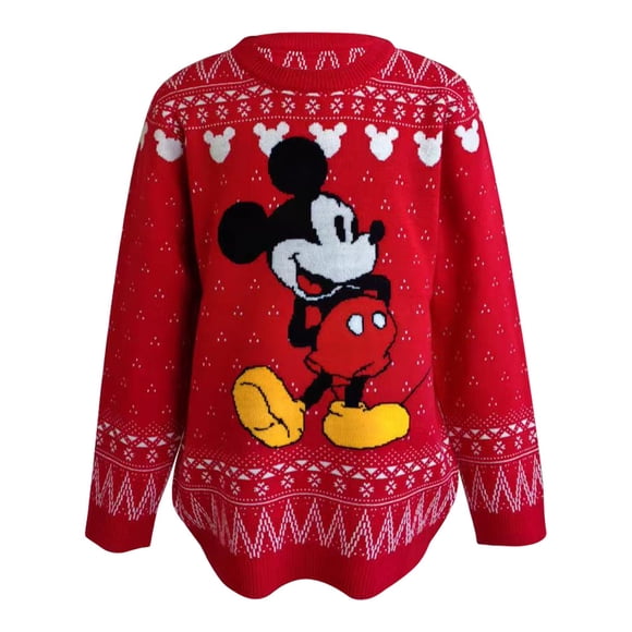 Sueter Mickey para Niño, Tejido Navideño Ícono, Rojo Talla 10