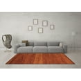 thumbnail image 3 of Ahgly Company Indoor Rectangle Abstract Orange Modern Area Rugs, 2' x 5', 3 of 4
