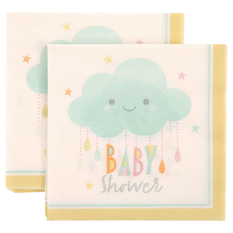Baby best sale shower napkins