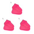 thumbnail image 2 of Monstrate Cubierta de zapatos Protector de zapatos impermeable de silicona Cubrezapatos antideslizantes resistentes al desgaste, rosa, L Rosado L 3Conjunto, 2 of 6