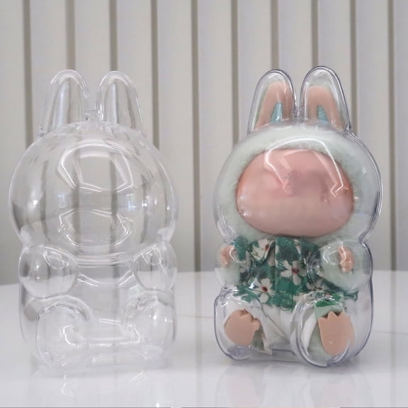 Protective Case , High Clear Case Cover Have A Seat, Acrylic Display Box with Keychains (Doll Not Include)