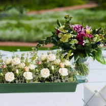 4 Pcs Plastic Tray for Flower Arrangements Floral Mud Tray for DIY Flower Arrangement Centerpiece Trays Flower Arrangement Supplies