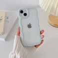 thumbnail image 5 of Soft Wavy Lines Phone Case For iphone 15 11 12 13 14 Pro Max XS MaxCandy Bumper Transparent Cases Cover, 5 of 5