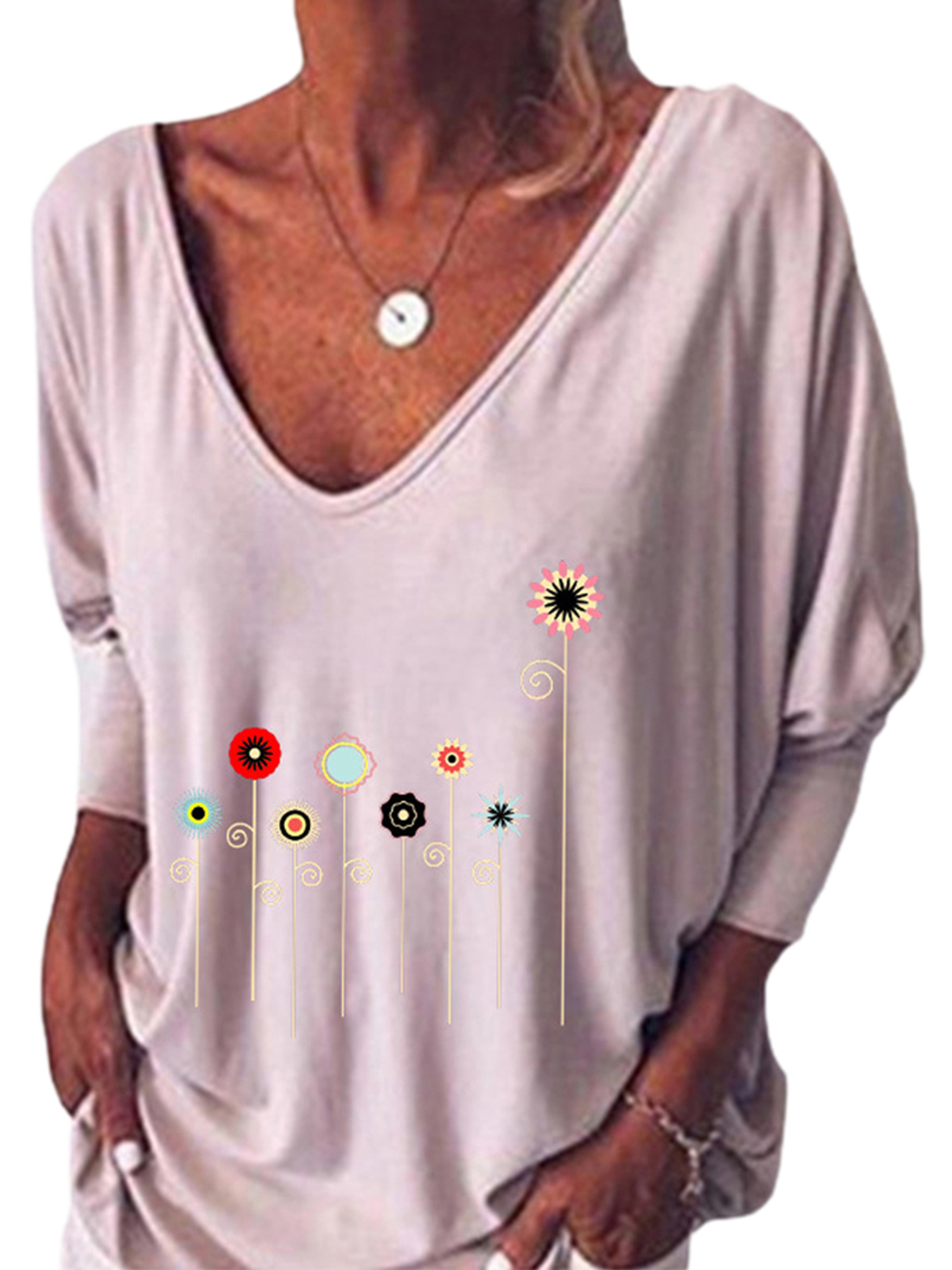 Shirts Casual Floral Tops 