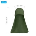 thumbnail image 2 of Uxcell Sun Shade Hat Neck Shade, 3 Pack Cooling Skull Cap Fishing Hats for Hiking, Army Green, 2 of 6