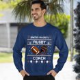 thumbnail image 3 of Christmas Sweatshirt, Santa's Favorite Rugby Coach Christmas Sweatshirt, Ugly Holiday Sweatshirt, Xmas Gift for Coaches & Mentors, 3 of 5