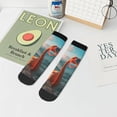 thumbnail image 7 of Pofeuu Swimming Goggled Flamingo Print 30cm Socks, Adult Running Hiking Socks for Youth and Adult, 7 of 7
