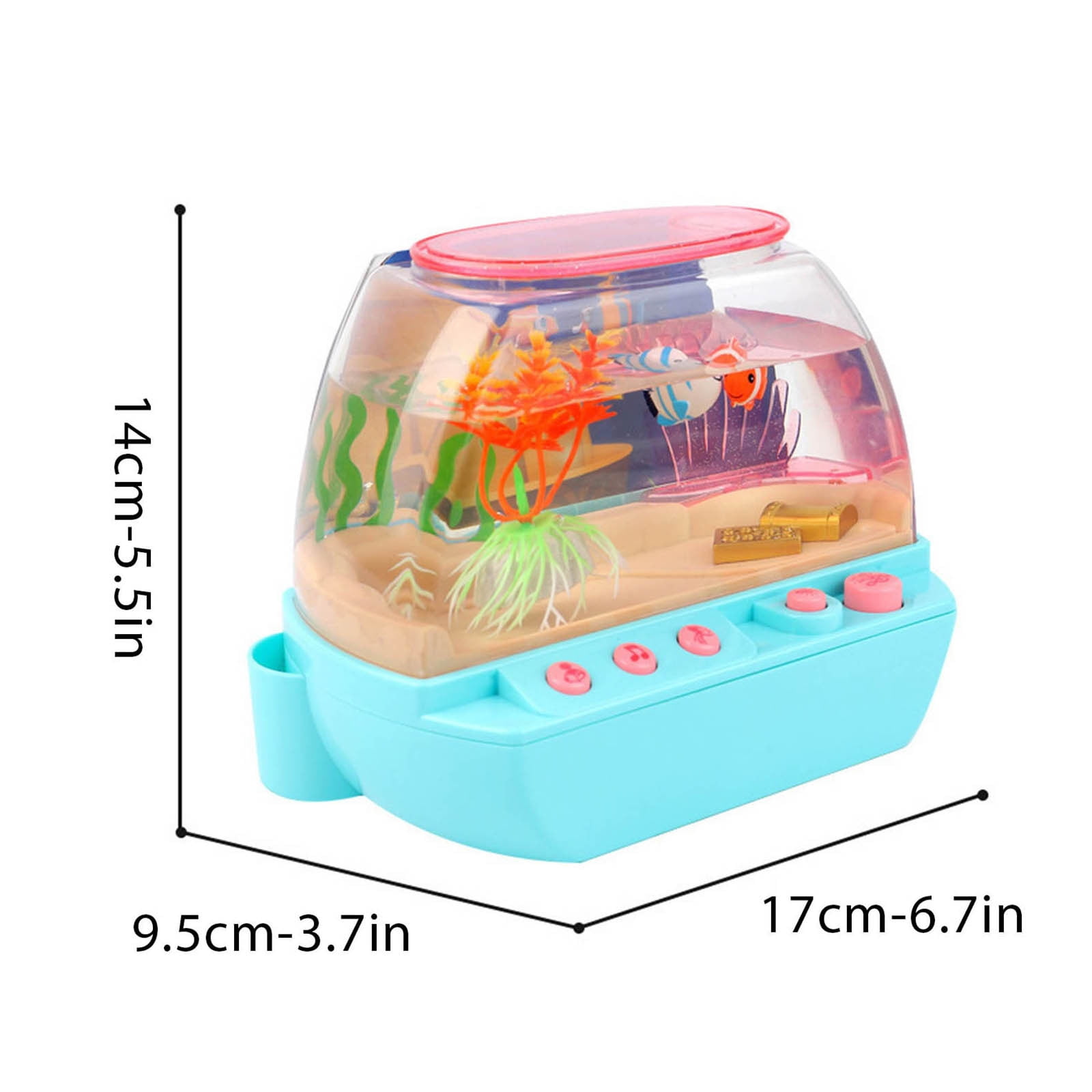 Nsxcdh Outdoor Toys for Boys and Girls Interesting Kids Aquarium Children's Simulation Fishs Tank Toys Set