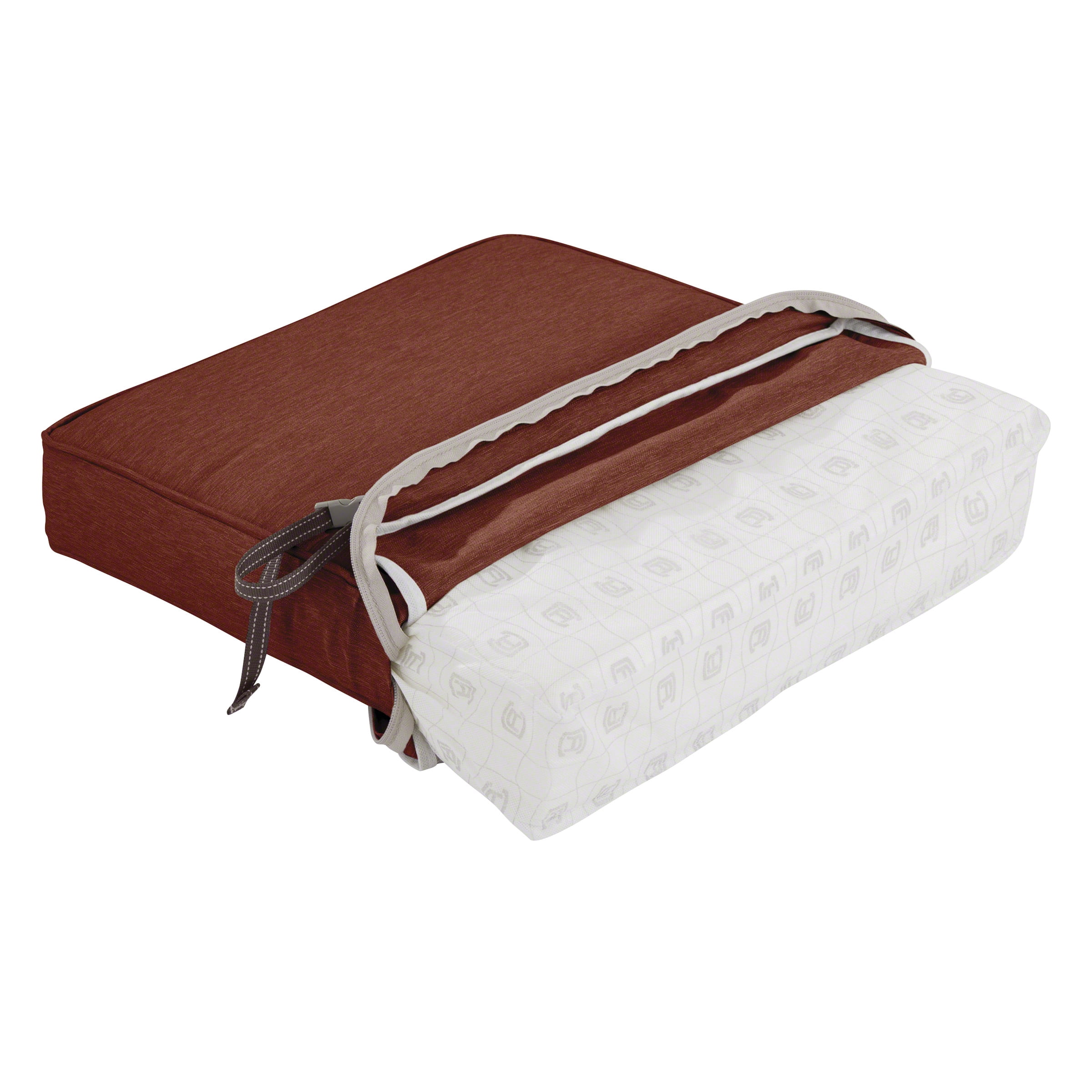 Classic Accessories Montlake FadeSafe Square Patio Dining Seat Cushion, 17"W x 17”D x 3”Thick