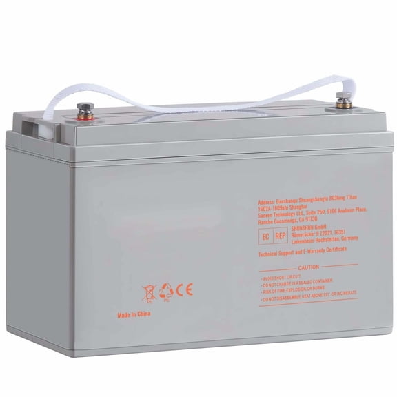 12V 100Ah Deep Cycle Battery AGM Marine Rechargeable - 800A High Discharge, RV Solar UPS Backup