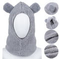 thumbnail image 5 of Women Windproof Plush Earflap Earmuff Winter Hats Bear Ear Hat Beanies Caps BLACK, 5 of 8