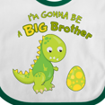 thumbnail image 4 of Inktastic I'm Gonna Be a Big Brother-dino Boys Baby Bib, 4 of 4