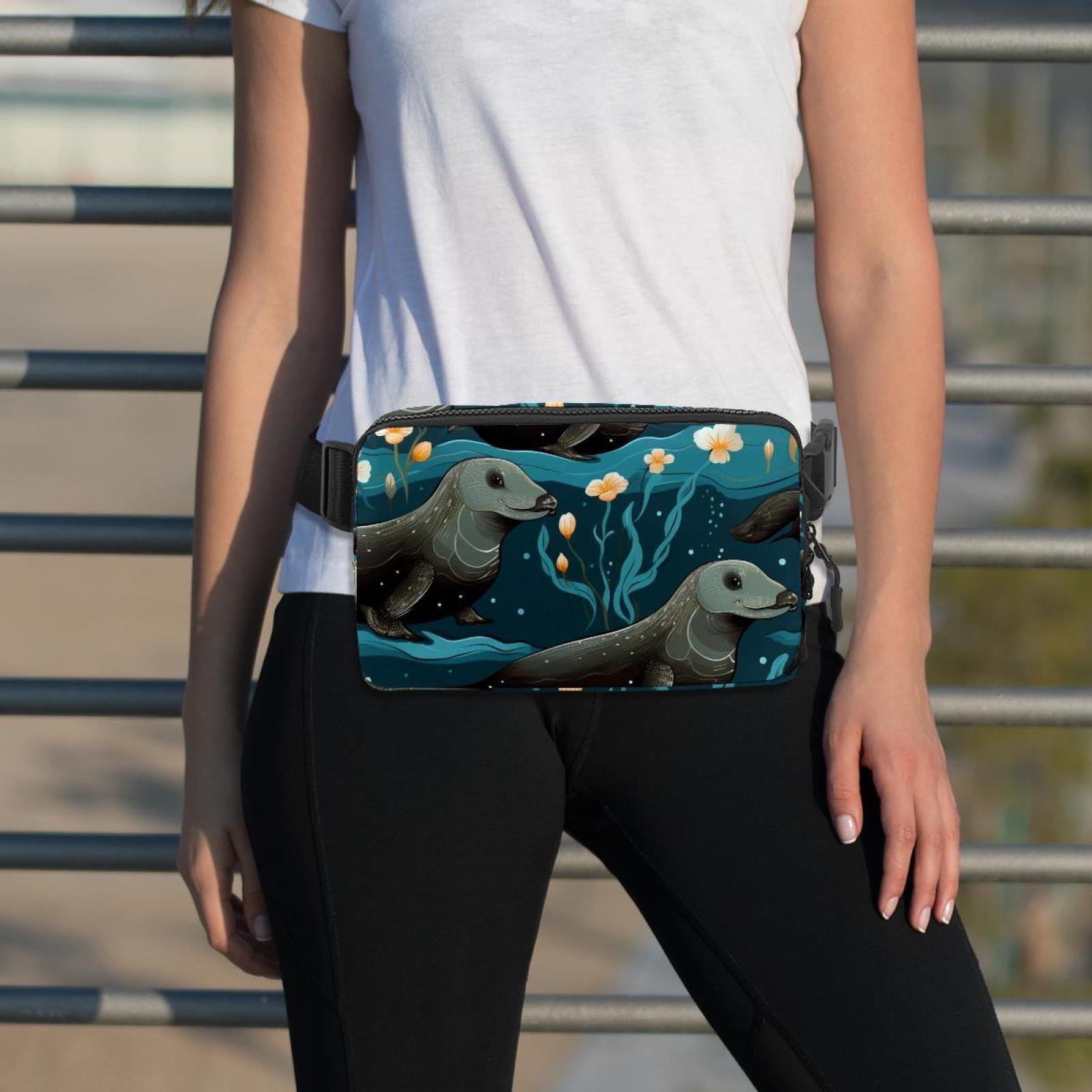Platypus Versatile Lightweight Adjustable Crossbody Bag with Extension Strap - Unisex Waist Bag Fanny Pack