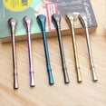 thumbnail image 3 of Reusable Stainless Steel Drinking Straw Coffee Yerba Mate Tea Filter Bar Tools s202412243566, 3 of 5