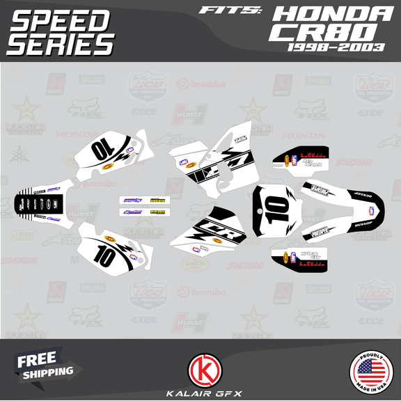 Kalair GFX Graphics Kit for Honda CR80 (1998-2003) Speed Series