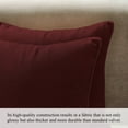 thumbnail image 2 of A1HC Set of 2 Luxurious Soft Velvet Throw Pillow Covers Only, 24"x24", Wine Red, Decorative Cushion Covers with Hidden YKK Zipper for Sofa or Bed, 2 of 7