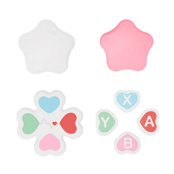 Soft Joystick Covers ABXY Key Sticker Skin D-pad Button Stickers Thumb Caps for Controller Gaming Accessories