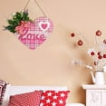 thumbnail image 2 of Valentines Day Decorations Clearance! 1Pc Heart Wooden Wall Decoration Heart Shape Wall Plaque Door Sign Wood Decor Valentines Hanging Sign Love Plaque For Valentine'S Day Door Window Wall, 2 of 8