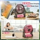 thumbnail image 2 of Ventilador solar real de 3000 mAh con panel solar de 10 W con linterna LED, 2 of 7