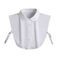 thumbnail image 2 of Bunblic Femmes Faux Col Faux Col Demi-Chemise Blouse Décorative Col Détachable Réglable Faux Col Blanc, 2 of 8
