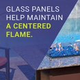 thumbnail image 3 of American Fire Glass 36 x 6" Glass Fire Table Wind Guard Flame Shield, 3 of 5