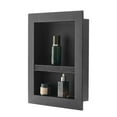 thumbnail image 2 of Modern Shower Niche Recessed Shelf - 16x20 Inch Bathroom Organizer, 4 Inch Deep Wall Storage, 2 of 10