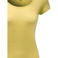 thumbnail image 3 of FashionOutfit Women's Tri Blend Melange Short Sleeve Tees, 3 of 3