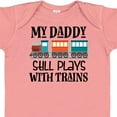 thumbnail image 4 of Inktastic Daddy Still Plays with Trains Boys or Girls Baby Bodysuit, 4 of 5