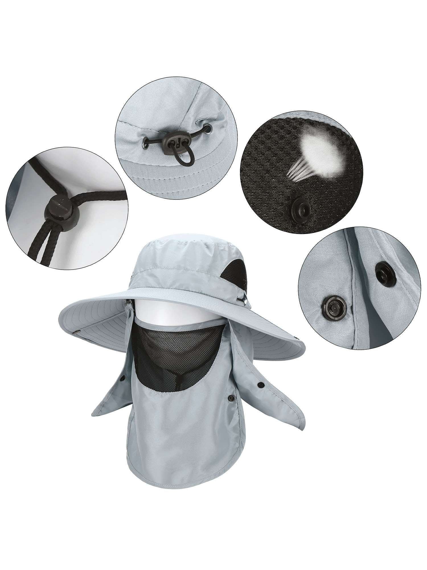 帽子 Nylon Travel Outdoor HAT Men Women Summer Sun Hat Wide Brim Foldable Outdoor Travel