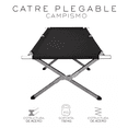 thumbnail image 2 of Catre Plegable Para Acampar Cama Portátil Campismo 190x64x42 negro, 2 of 5