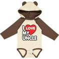 thumbnail image 3 of Inktastic I Love My Uncle Boys or Girls Long Sleeve Baby Bodysuit, 3 of 5