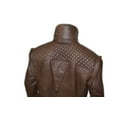 thumbnail image 4 of Men’s Galaxy Guardians Custom Brown Genuine Leather Long Coat SouthBeachLeather, 4 of 6