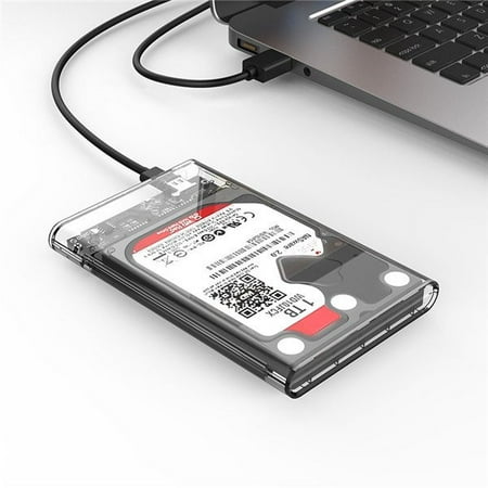 ORICO 2139U3-CR 2TB 2.5 inch External Transparent USB 3.0 SATA 3 HDD SSD Hard Disk Drive Enclosure Storage Case (Best External Hdd Enclosure)