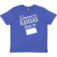 thumbnail image 3 of Inktastic Someone in Kansas Loves Me Youth T-Shirt, 3 of 5