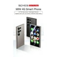 thumbnail image 2 of Mini Phone SOYES S24 Pro Max 4G Unlocked Stundent Smartphone Small Size 3.0 inch 2500mAh MP3 MP4 Android 10.0 5MP Face Recognition Cellphone Backup Mobile Phone, 2 of 9