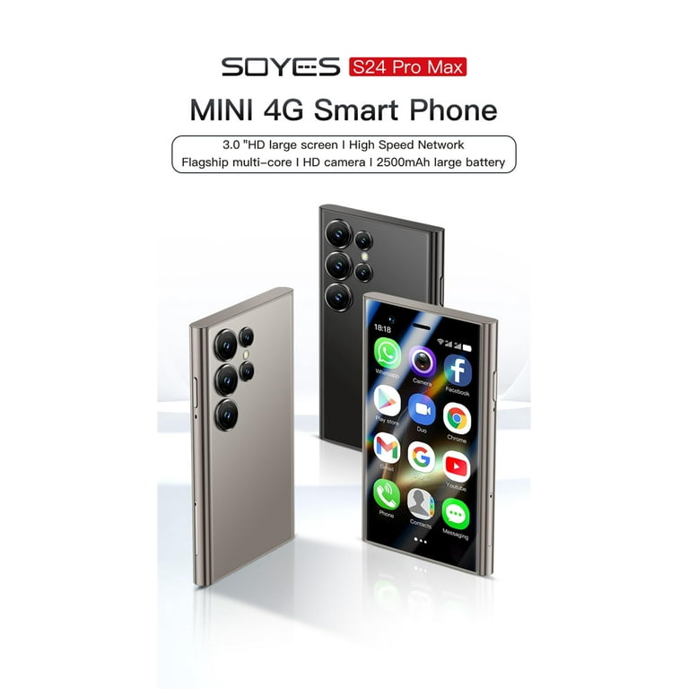 スマートフォン本体 SOYES S24 ProMax Mini Phone SOYES S24 Pro Max 4G Unlocked Stundent Smartphone Small