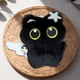 thumbnail image 4 of Llavero colgante de muñeco de peluche blanco de ojos grandes y chirriantes | Adorable llavero de peluche de terciopelo suave con sonrisa bordada, 4 of 5