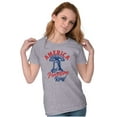 thumbnail image 4 of America Let Freedom Ring Liberty Bell Womens Slim Fit Graphic Tee Brisco Brands S, 4 of 6