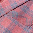 thumbnail image 6 of Zylanna Men's Suit Jacket, Winter Spring and Fall Fashion Plaid Soft & Comfy Formal Blazer for Men Pink, 6 of 8