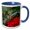 Blue/White, variant on 3drose, Cicada, Bug, Member of Family Cicadidae, Insect - Na01 Csl0001 - Charles Sleicher, 11oz Two-tone Black Mug