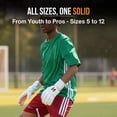 thumbnail image 4 of ONEKEEPER Solid White Goalkeeper Gloves for Youth & Adults | Comfort Wide Fit |  3.5 mm Pro Latex | No Finger Protection | Size 5-12, 4 of 11